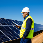 건축전기설비기사 자격증의 해외 활용성 - Sustainable Energy Project**

"A professional electrical engineer, fully clothed in appropriate work...